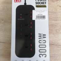 Купить онлайн Сетевой фильтр Power Socket T20 c разъемами зарядки в интернет-магазине компьютерной техники com-dv.ru с доставкой по Хабаровску недорого.