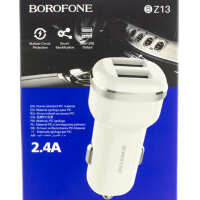 Купить онлайн З.у.Borofone АВТО Bz13 2.4A 12W 2usb черное в интернет-магазине компьютерной техники com-dv.ru с доставкой по Хабаровску недорого.