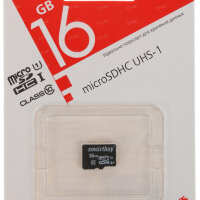 Купить онлайн SMART BUY 16GB MicroSD SDHC CLASS10+адаптер в интернет-магазине компьютерной техники com-dv.ru с доставкой по Хабаровску недорого.