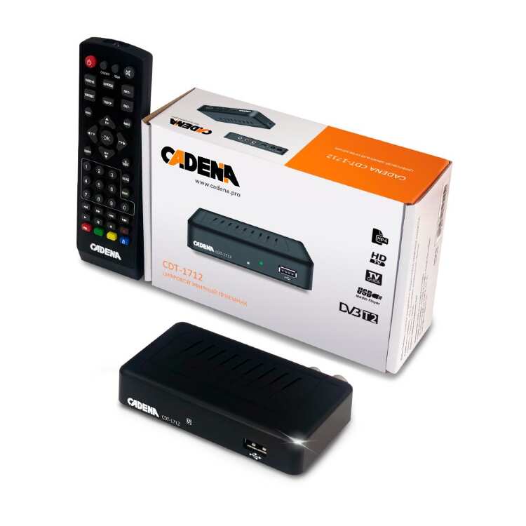 Заказать онлайн Цифровой ресивер Cadena CDT-1712 в интернет-магазине компьютерной техники com-dv.ru с доставкой по Хабаровску недорого.