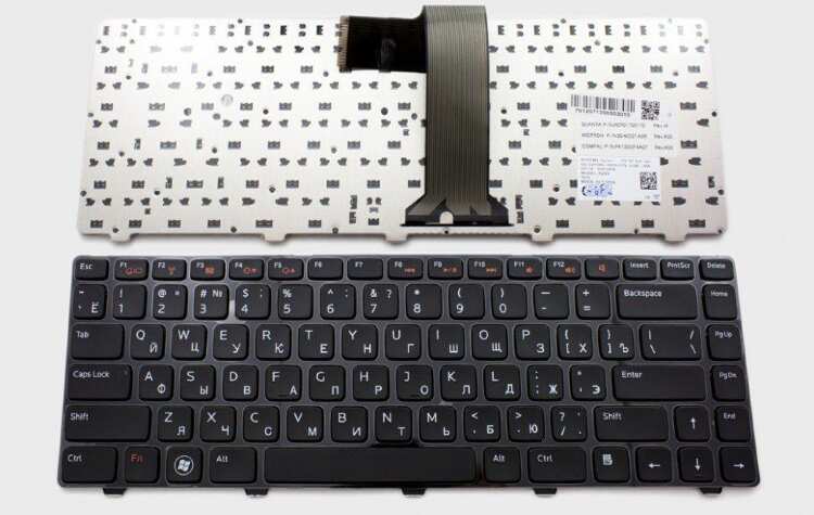 Заказать онлайн Клавиатура для ноутбука Dell 0VPVKN черная в интернет-магазине компьютерной техники com-dv.ru с доставкой по Хабаровску недорого.