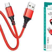 Купить онлайн Borofone кабель USB-microUSB BX54 красный 1.0м в интернет-магазине компьютерной техники com-dv.ru с доставкой по Хабаровску недорого.