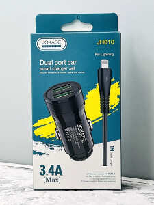 Заказать онлайн АЗУ JOKADE JH010 2USB+Micro (3.4A) в интернет-магазине компьютерной техники com-dv.ru с доставкой по Хабаровску недорого.
