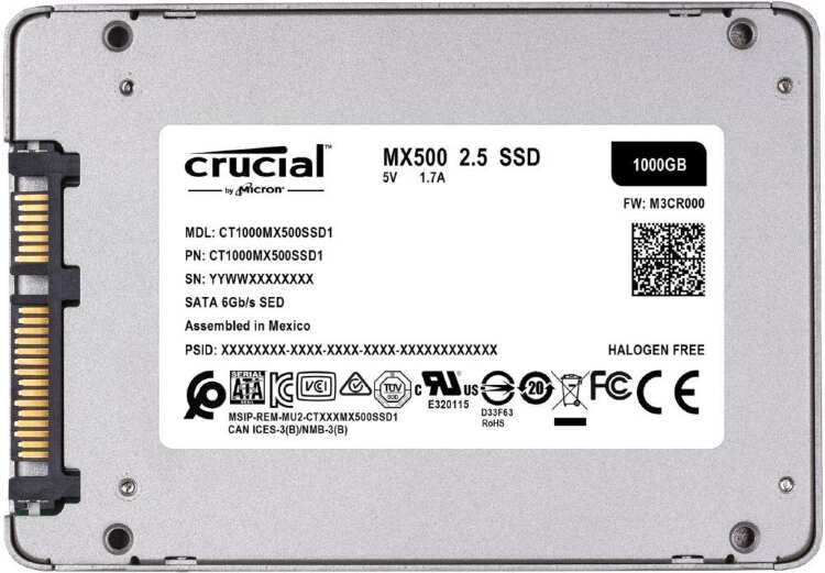 Заказать онлайн Твердотельный накопитель SSD Crucial 500gb в интернет-магазине компьютерной техники com-dv.ru с доставкой по Хабаровску недорого.