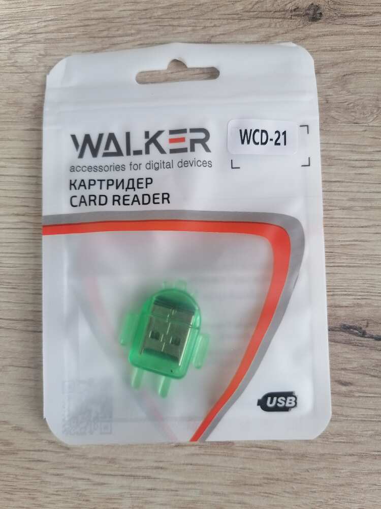 Заказать онлайн Карт-ридер WALKER WCD-21 microSD/USB 2.0 в интернет-магазине компьютерной техники com-dv.ru с доставкой по Хабаровску недорого.