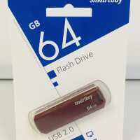 Купить онлайн Флеш карта SMARTBUY 64GB CLUE burgundy USB 2.0 в интернет-магазине компьютерной техники com-dv.ru с доставкой по Хабаровску недорого.